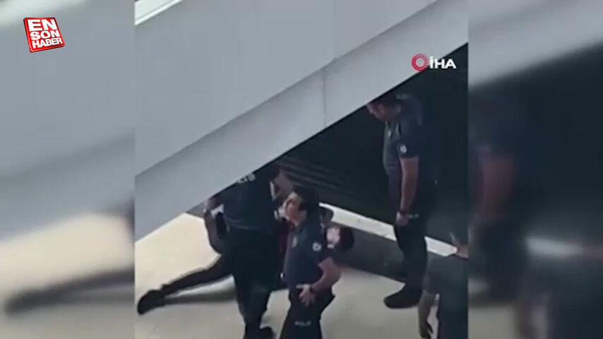 İzmir’de eşine saldırıp polise direndi