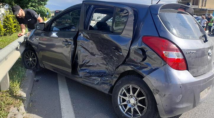 Samsun’da otomobiller çarpıştı: 1’i bebek, 5 yaralı