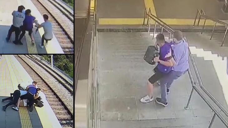 Husumetlisiyle Marmaray’da karşılaştı… Ortalık birbirine girdi