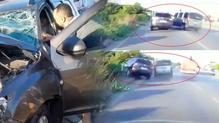 İzmir’de 4 kişinin hayatını kaybettiği kaza kamerada