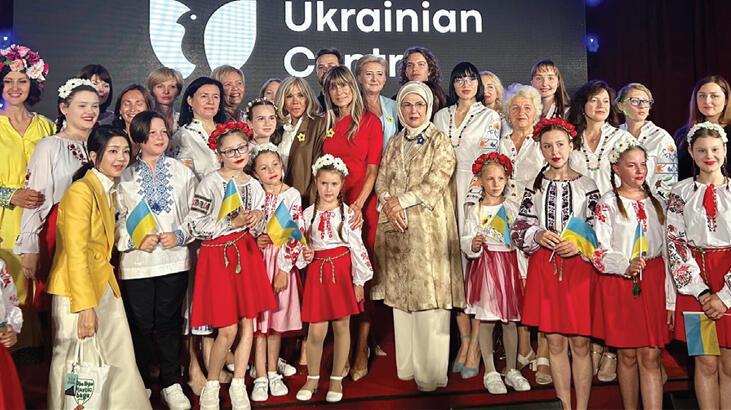 Lider eşleri Ukrayna Merkezi’ni ziyaret etti