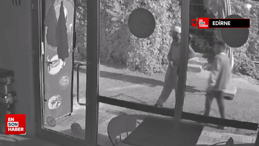 Edirne’de hırsızlık olayı: Önce karınlarını doyurdular sonra çaldılar