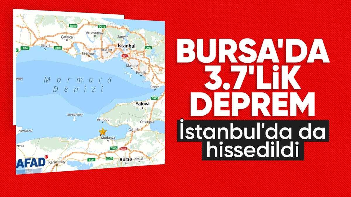 Marmara Denizi’nde 3.7 büyüklüğünde deprem