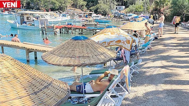 Akbük Plajı artık halkın! ‘Havlunu al gel’