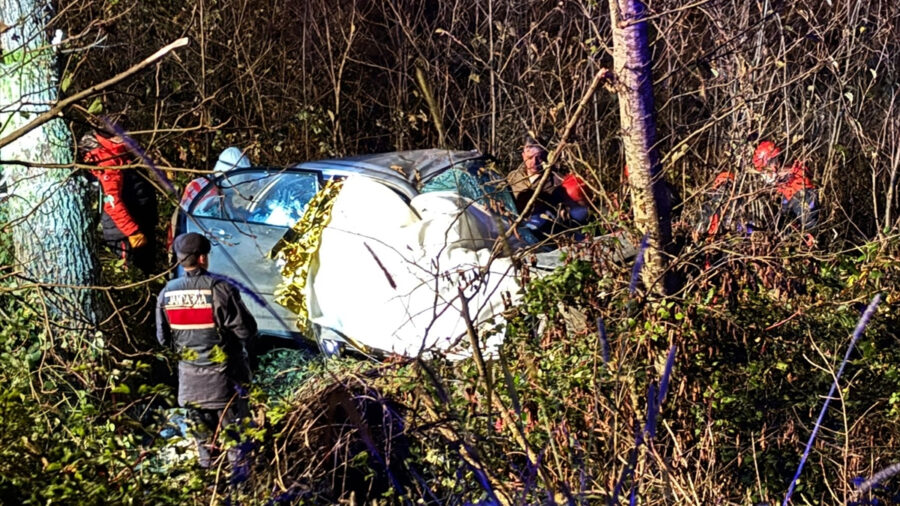 Giresun’da dere yatağına devrilen otomobildeki bekçi hayatını kaybetti